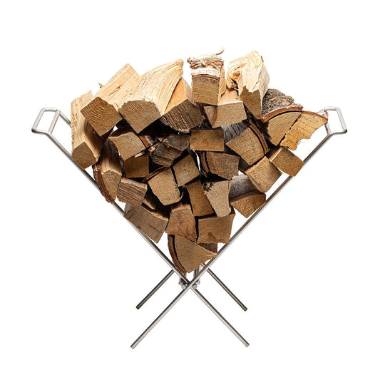 Log-table Camp Table firewood organizing legs