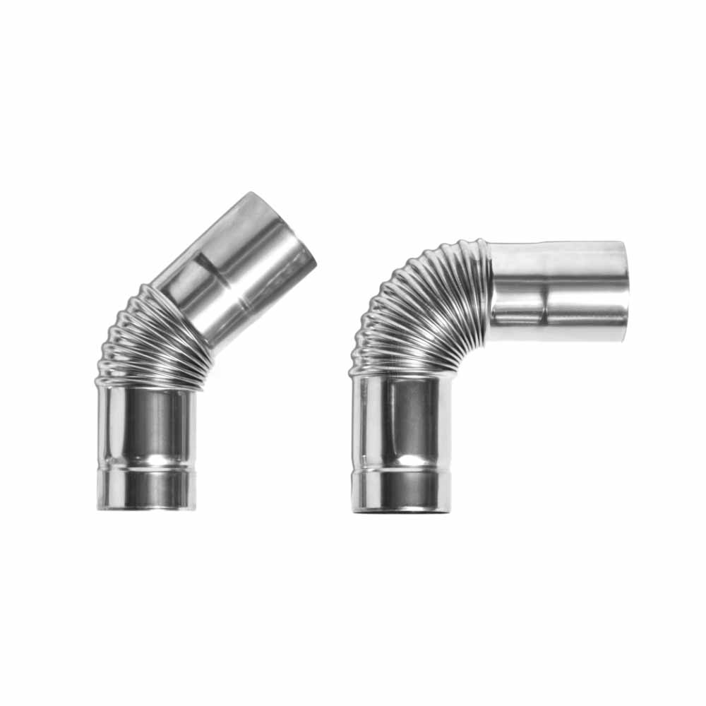 Chimney Pipe Elbow 45 and 90 degrees for Tent Stove