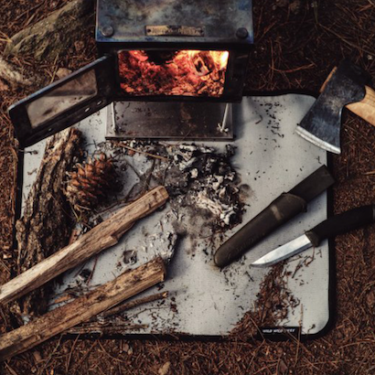 W-coal Stove Mat Tent Stove Bushcraft