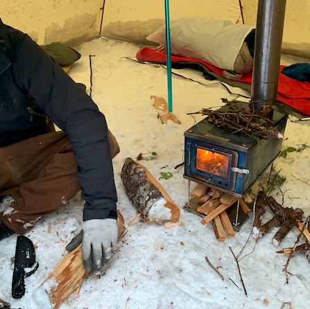 Floorless Tent with 3W Tent Stove