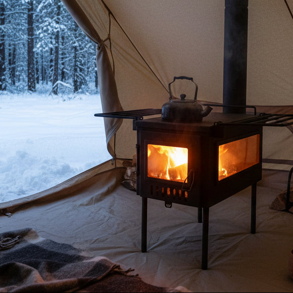 Best beginner hot tent wood stove to start camping