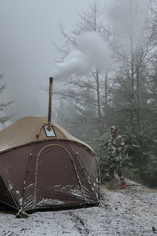 Hot tent camping with a wood stove like a pro