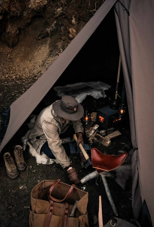 Hot Tent Stove Center Bushcraft Placement