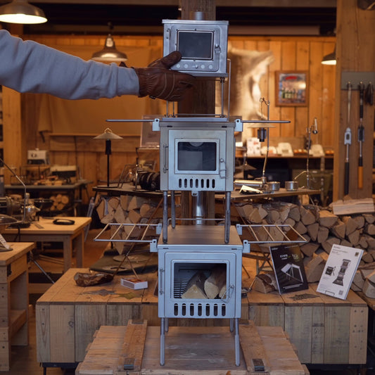 Tent wood stoves by Wild Wild West in outdoor gear store