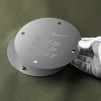 Hole-jack DIY Stove Jack Kit No Sewing Tent Demo Example