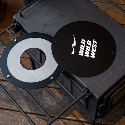 Hole-jack Tent Stove Jack DIY Kit with genuine Wild Wild West hot tent wood stove as example