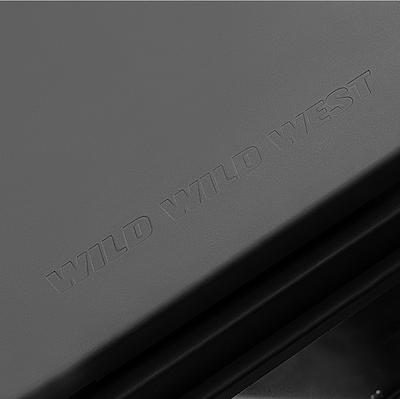 Hunter Hot Tent Stove with genuine Wild Wild West logo for authenticity 