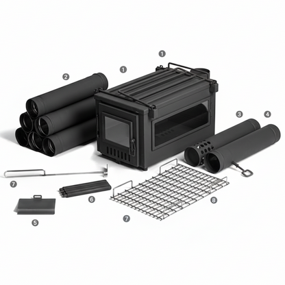 Hunter Hot Tent Stove items included in kit