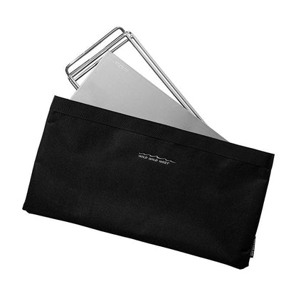 Log-table Folding Camp Table folding down into portable bag