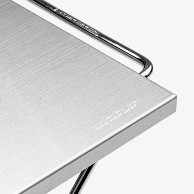 Log-table Folding Camp Table Wild Wild West Logo authentic