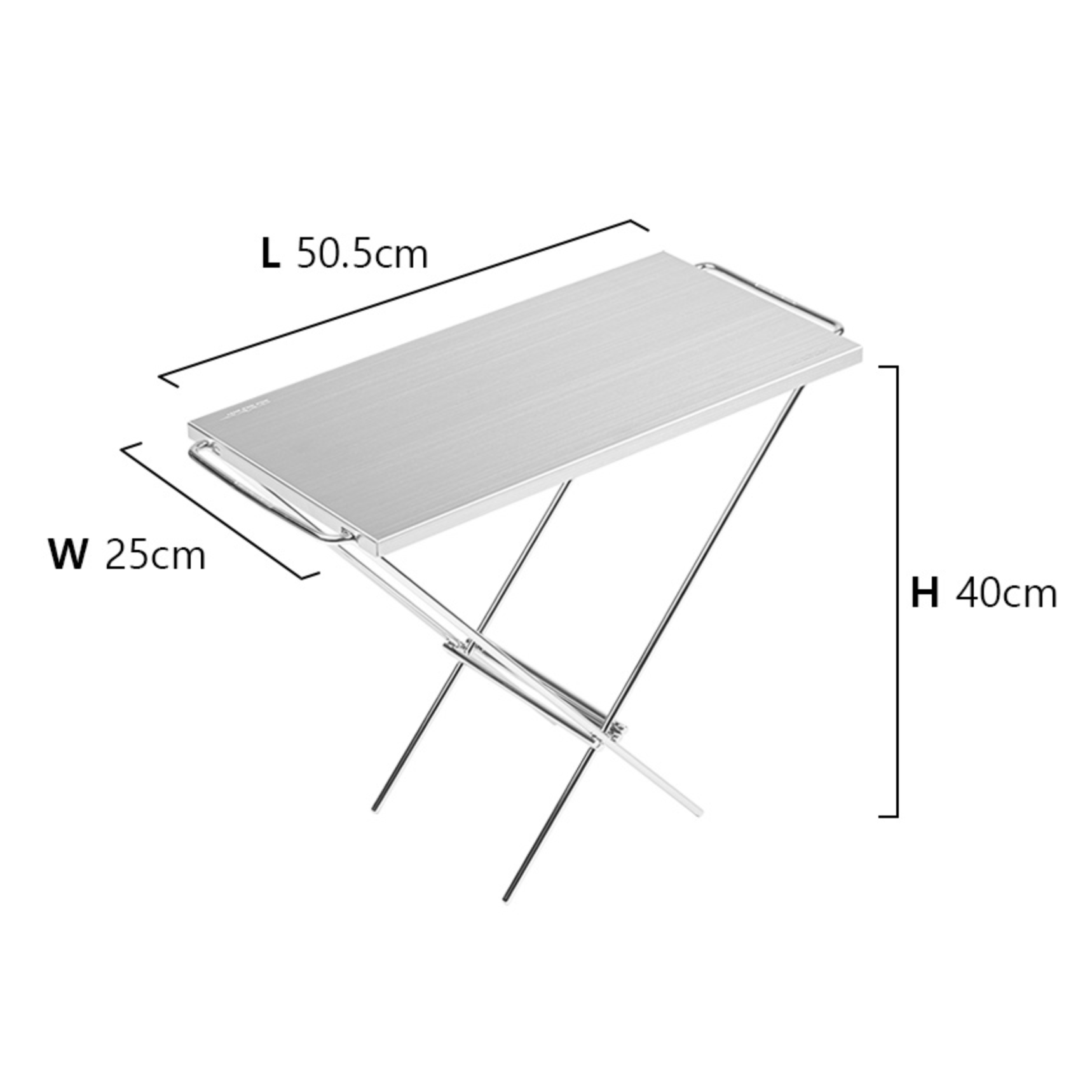 Log-table Folding Camp Table dimensions Chart