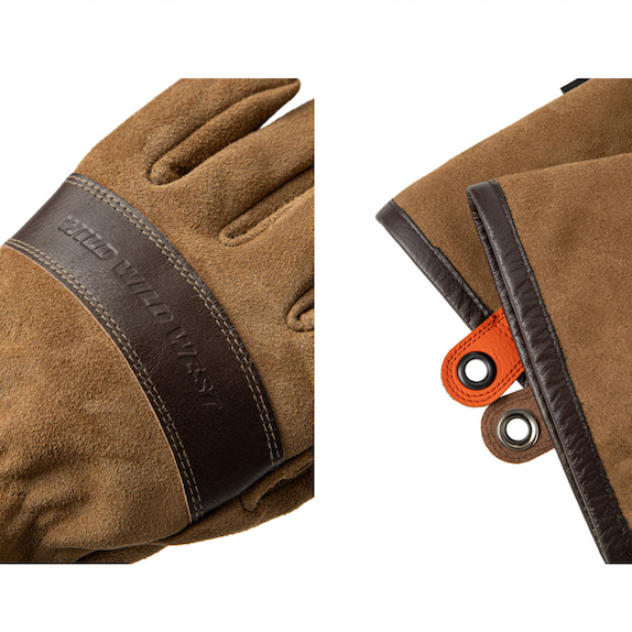 WFGL Campfire Gloves detail by Wild Wild West with genuine logo