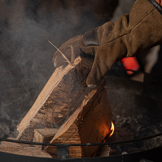 WFGL Campfire Gloves Firewood Grab