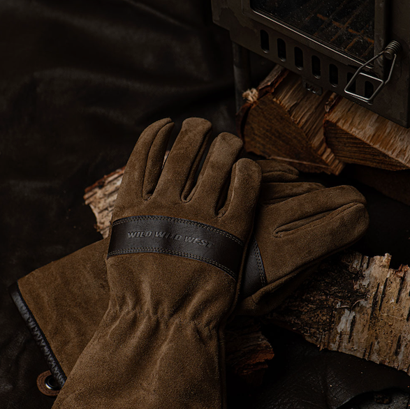 WFGL Campfire Gloves Tent Stove both with Wild Wild West genuine logo