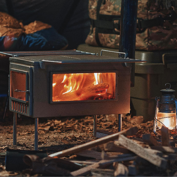 X-stove XL Hot Tent Stove Bushcraft Dark Campsite