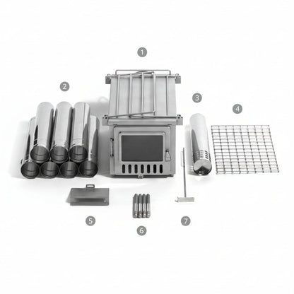 X-stove XL Hot Tent Stove Items Included in Kit