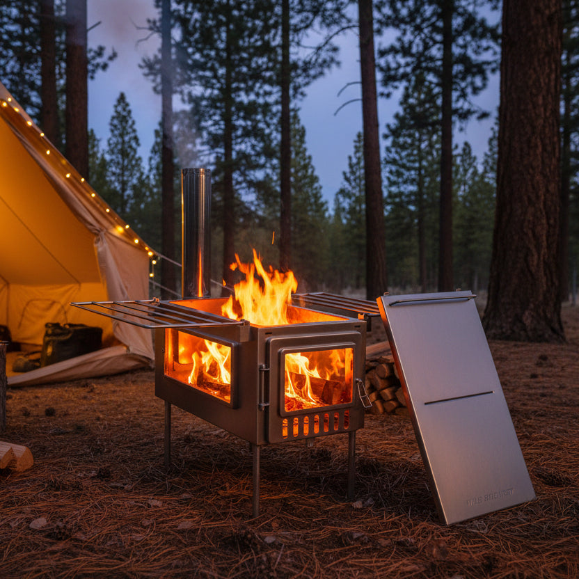 X-stove XL Hot Tent Stove (Authentic) Stainless Portable Cooking