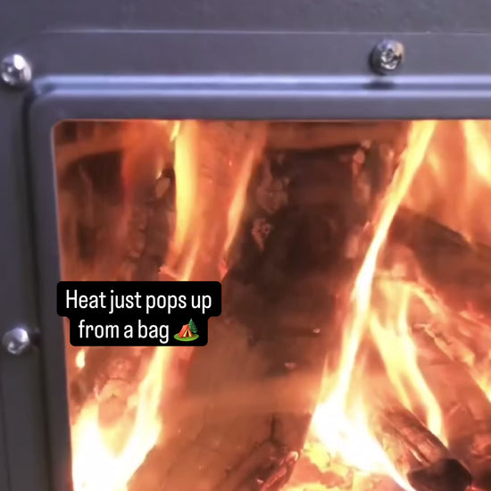 W-stove 3W Tent Stove backpacking campsite build