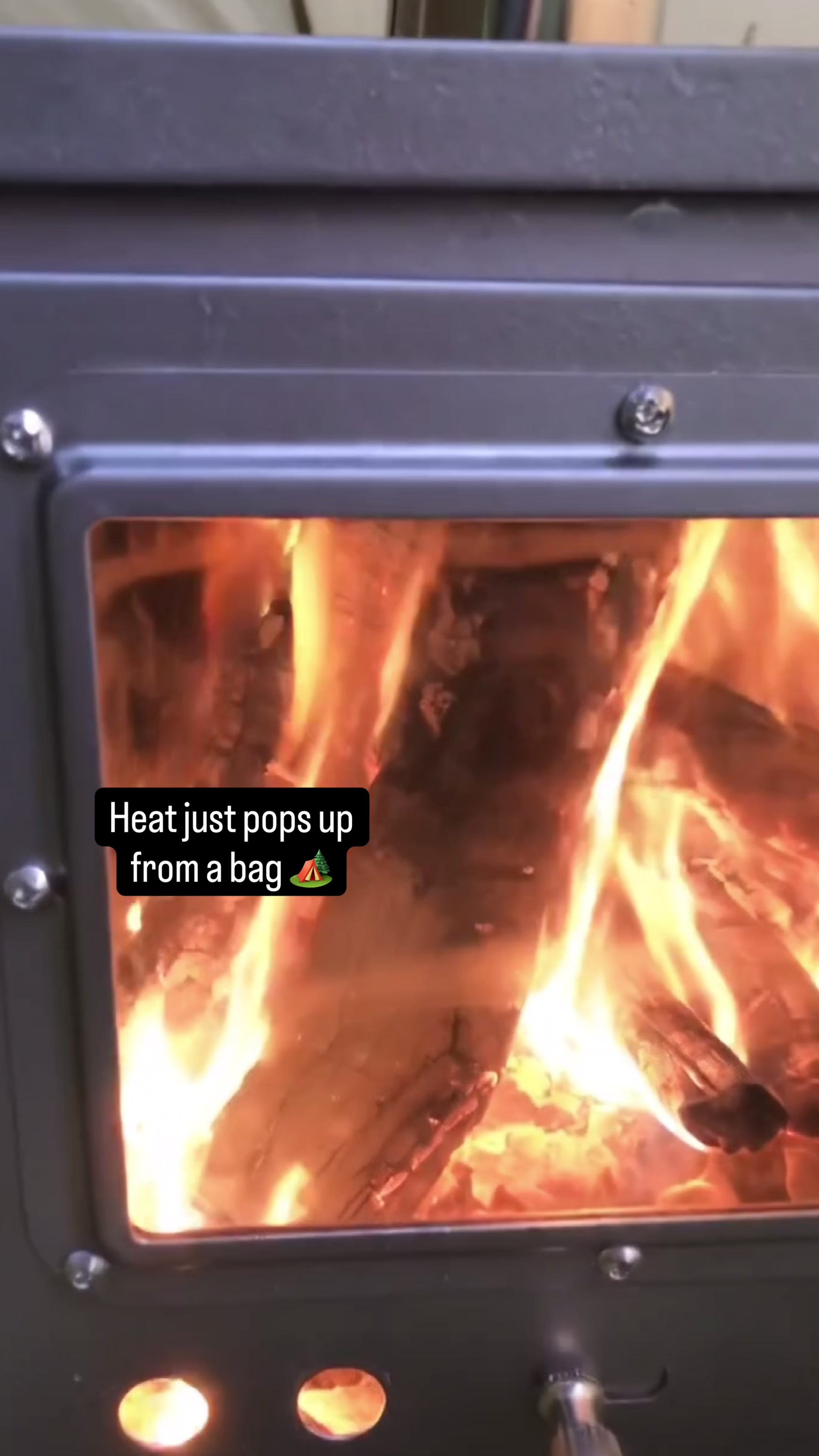 W-stove 3W Tent Stove backpacking campsite build