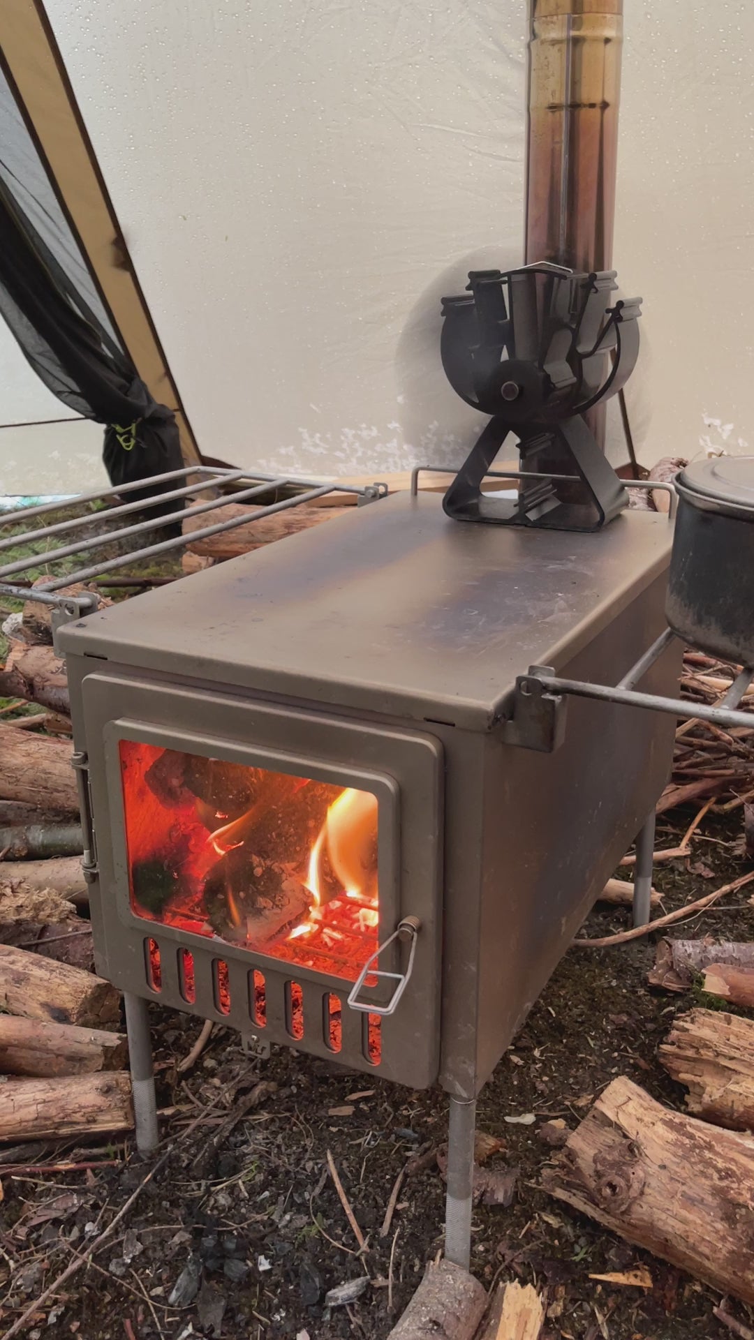 X-stove XL Hot Tent Stove for Camping by Wild Wild West