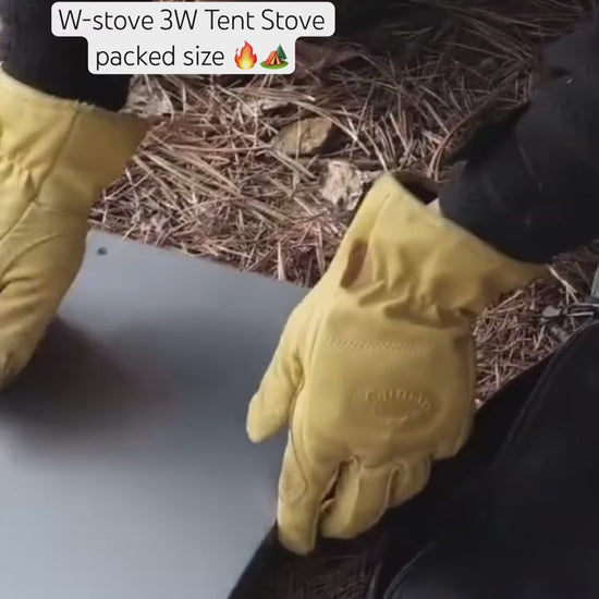 W-stove 3W Tent Stove collapsed pack size 
